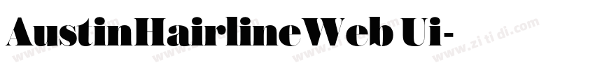 AustinHairlineWeb Ui字体转换